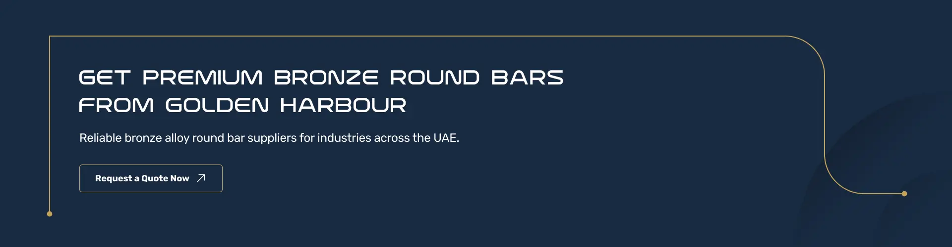bronze round bar cta banner uae